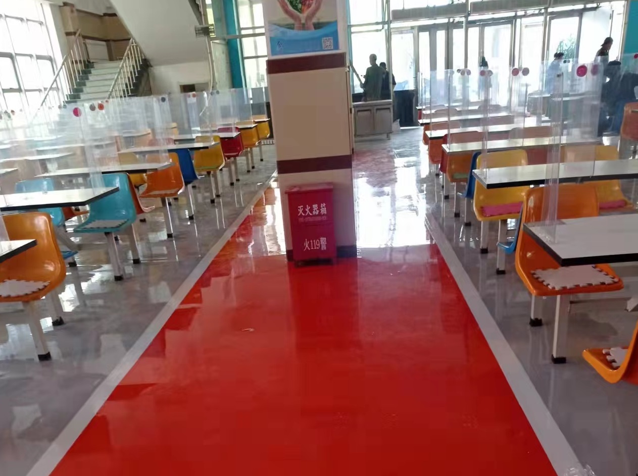 83中學食堂  環氧地坪